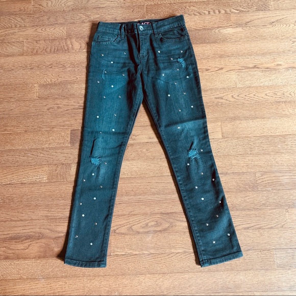 The Children's Place Other - Girls studded black skinny jeans, size 16